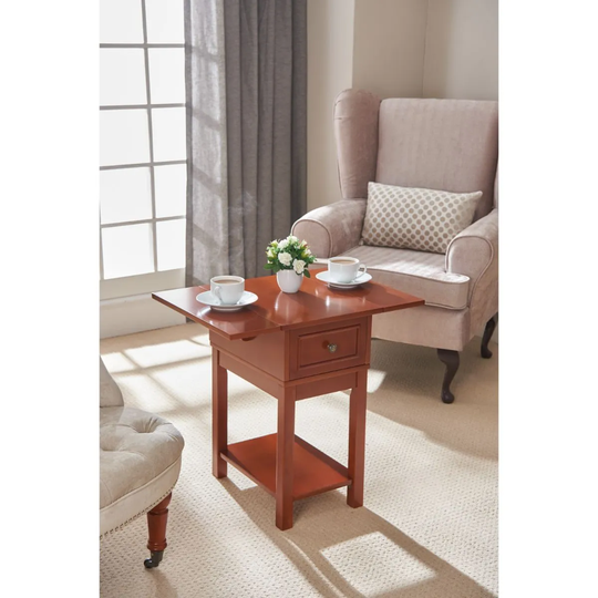 Greenhurst Kilburn Drop Leaf End Table Oak Finish