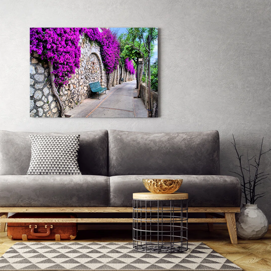 Canvas Print, Violet City And Architecture 16805