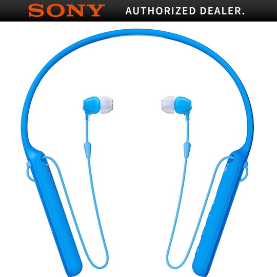 Sony WIC400/L Wireless Behind-Neck In Ear Headphone, Blue