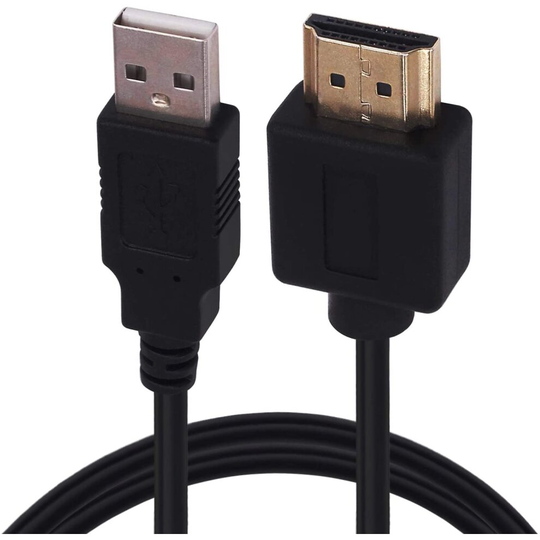USB to HDMI Charger Cable, Yeebline 1.8m/6ft USB 2.0 Type A Male to HDMI Male Charging Adapter Converter Cord
