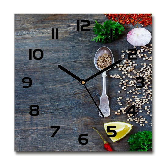Hewey Spices and Herbs Silent Wall Clock