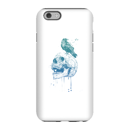 Balazs Solti Skull And Crow Phone Case for iPhone and Android - iPhone 6 - Tough Case - Matte