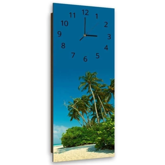 Oversized Tropical Beach Silent Wall Clock