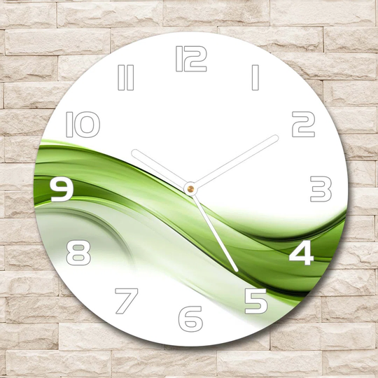 Decoration Picture Art Modern Kitchen Living Room Wave 30cm Silent Wall Clock