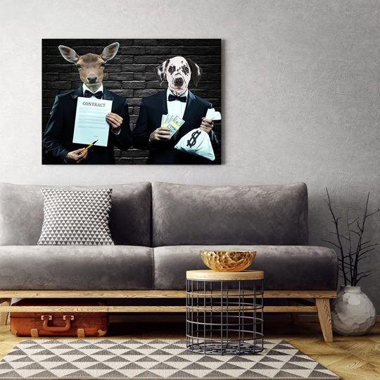 Canvas Print, Black Animals 16787