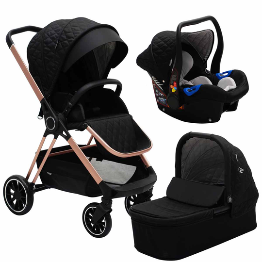 My Babiie Mb250 Billie Faiers Black Quilted Travel System