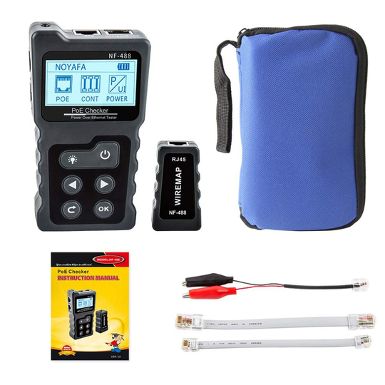 PoE Cable Tester Inline Checker Power Over Ethernet Network Tester
