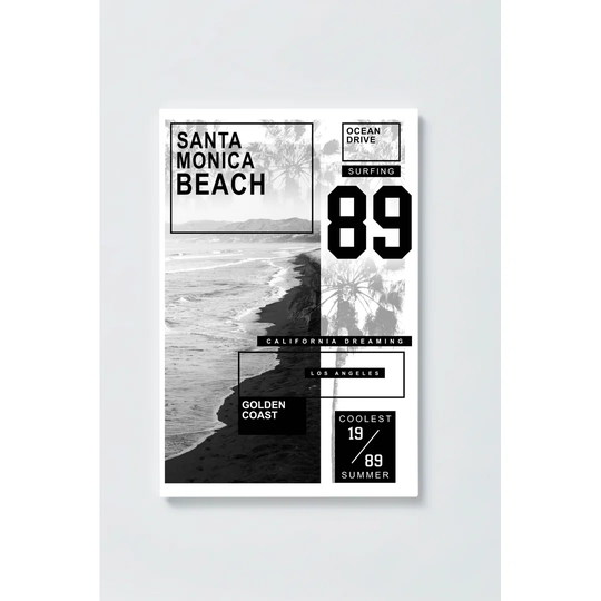 Santa Monica Magnetic Wall Mounted Cork Board