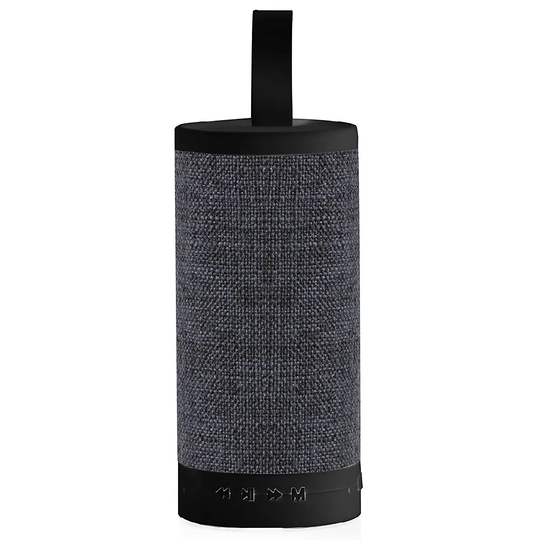 AKAI Portable Wireless Bluetooth 3W Speaker with Built-In Rechargeable Battery and Microphone - Black
