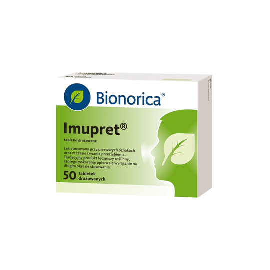 Imupret, 50 sugar-coated tablets Sore Throat Cold & Flu