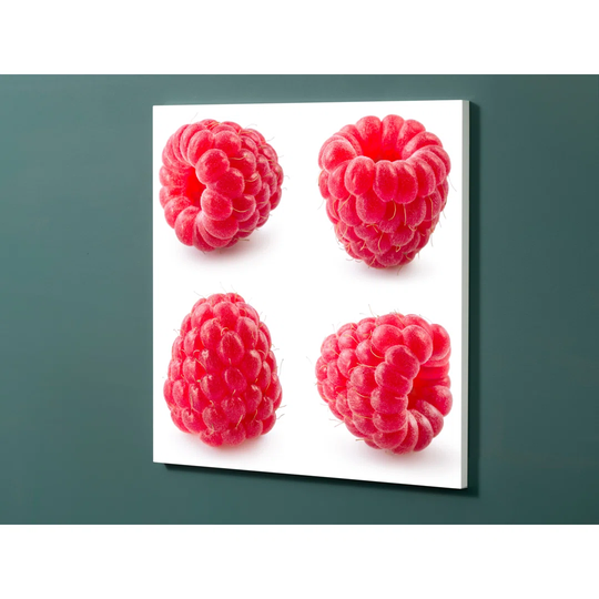 Notiz Motive Raspberries Magnetic Wall Mounted Cork Board