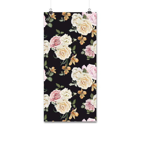 Walllpaper Roll 416X254cm Mural Decoration Wallpaper Material With Print Kitchen Livingroom Bedroom - Vintage Roses Flowers
