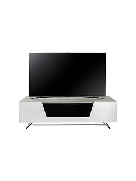 Alphason Chromium 120 Cm Tv Unit - White - Fits Up To 55 Inch Tv