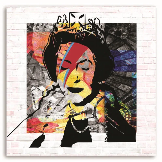 Canvas Print Banksy Queen Of England