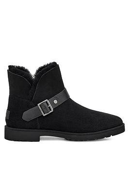 Ugg Romely Short Buckle Ankle Boots - Black