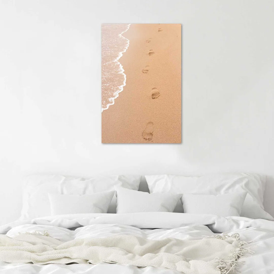 Poster, Footprints On The Beach
