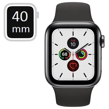 Apple Watch Series 5 LTE MWX82FD/A - Stainless Steel, Sport Band, 40mm - Space Black
