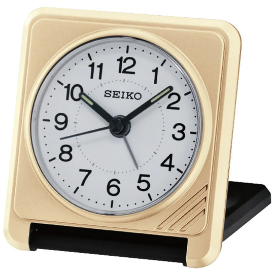 Seiko Travel Alarm Clock - Gold