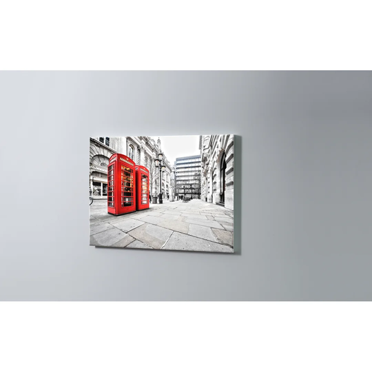 London Telephone Booth Magnetic Wall Mounted Cork Board
