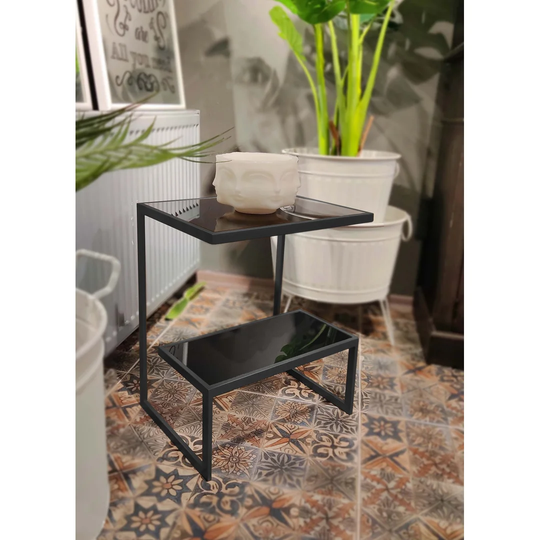 Aikin Side Table with Storage