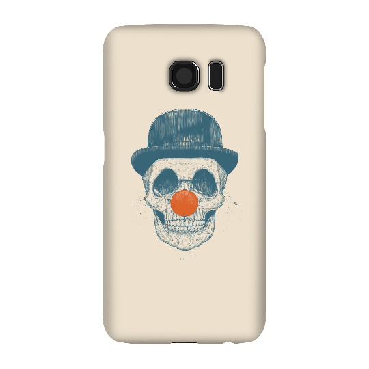 Balazs Solti Red Nosed Skull Phone Case for iPhone and Android - Samsung S6 - Snap Case - Matte
