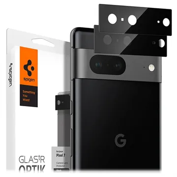 Spigen Optik.tR Google Pixel 7 Camera Lens Protector - Black