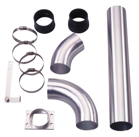 Universal Air Filter Pipe kit Anodized Aluminum 76mm DK P001