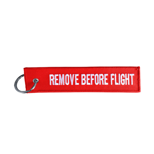 Simoni Racing Sleutelhanger - Remove Before Flight - Rood SR SRK8
