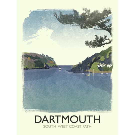 Dartmouth South West Coast Path by Rick Smith - Graphic Art Print on Paper