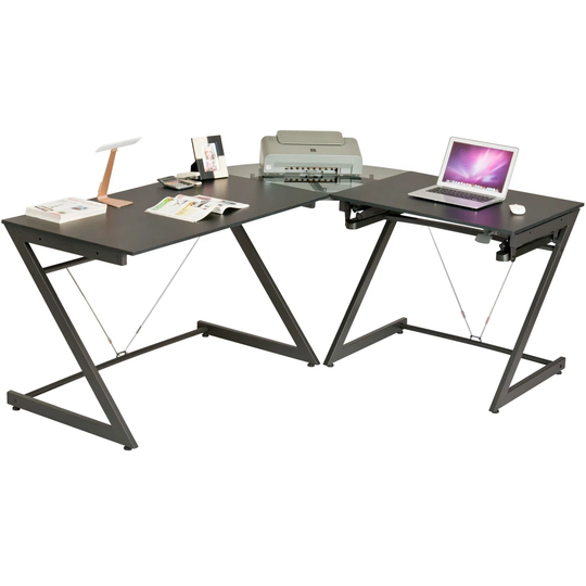 Corner L-Shape Height Adjustable Standing Desk