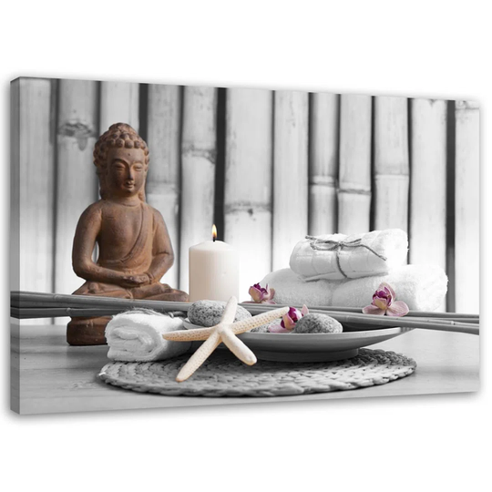 Canvas Print Buddha Brown Zen Spa