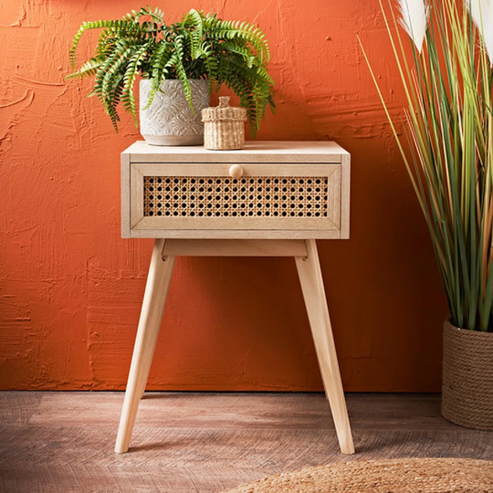 Savla 1 Drawer Bedside Table