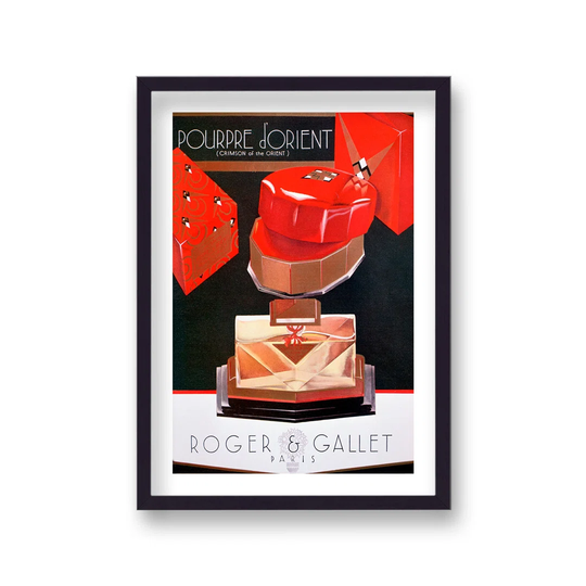 Vintage Advertising Print Roger & Gallet Red Pourpre D'orient Perfume
