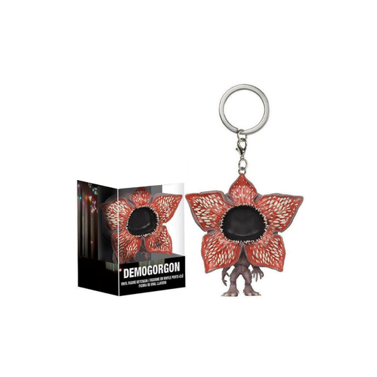 (Cannibal Flower) Stranger Things Keychain Action Figure Toys Demogorgon Model Dolls Keyring Gift