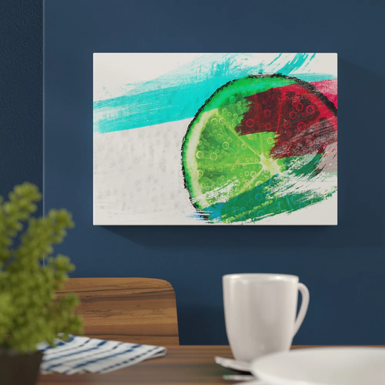 'Lime with Tonic' Graphic Art Print Poster