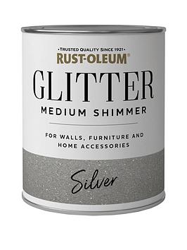 Rust-Oleum Glitter Medium Shimmer Paint &Ndash; Silver 250Ml