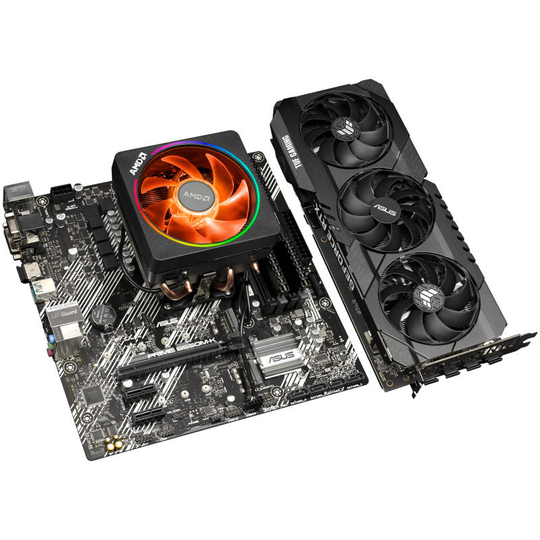 AlphaSync AMD Ryzen 5 5600X 16GB RAM RTX 3070 Custom PC Bundle