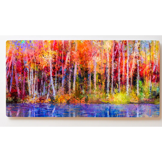 Backlight Motif Wall Picture Painting Forest Trees Magnetic Cork Board