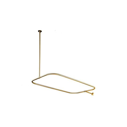 Kingston Brass CC3152 Shower Ring With Ceiling Support - Polished Brass