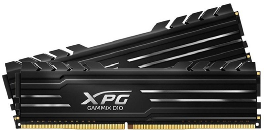 ADATA XPG GAMMIX D10 16GB Kit (2 x 8GB), DDR4, 3200MHz (PC4-25600), CL16, XMP 2.0, DIMM Memory, Low Profile