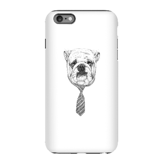 Balazs Solti Suited And Booted Bulldog Phone Case for iPhone and Android - iPhone 6 Plus - Tough Case - Matte