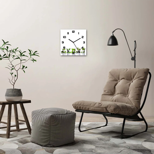 Herbs Silent Wall Clock
