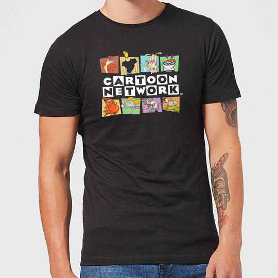 Cartoon Network Logo Characters Men's T-Shirt - Black - XS