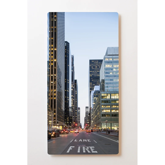 Backlight Motive Wall Picture New York Magnetic Cork Board
