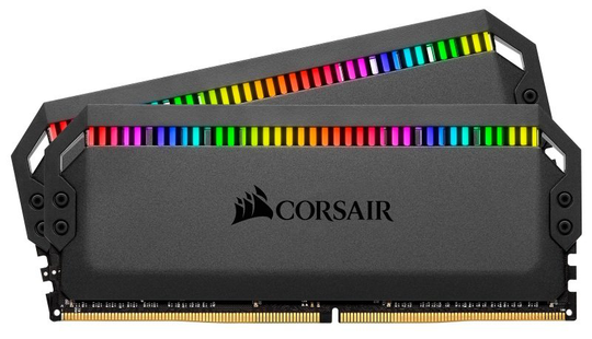 CORSAIR DOMINATOR PLATINUM RGB 32GB (2x16GB) DDR4 3600 (PC4-28800) C18 1.35V AMD Optimized Memory- Black