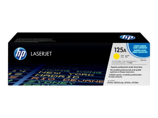 HP 125A Yellow Toner Cartridge - CB542A