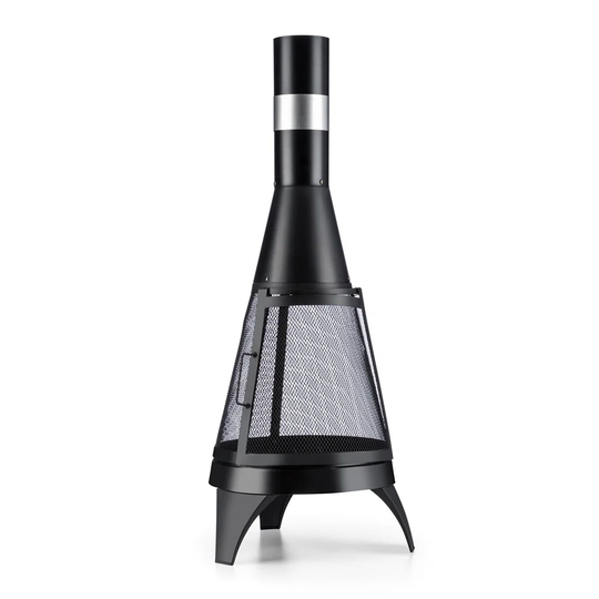 Blumfeldt Steel Wood Burning Chiminea