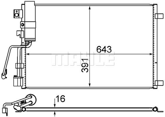 Condenser Air Conditioning 8FC351310-141 by BEHR