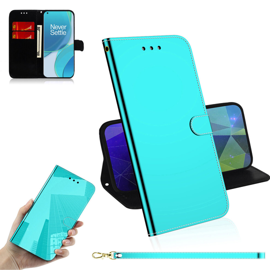 Designed For OPPO A74 5g Fashion simulated Mirror Phone Case Shockproof Protective Cover Green