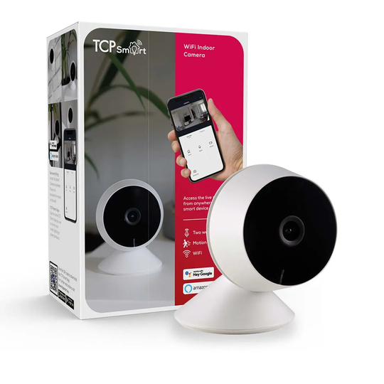 TCP Wifi Camera Motion Sensor White 1080P
